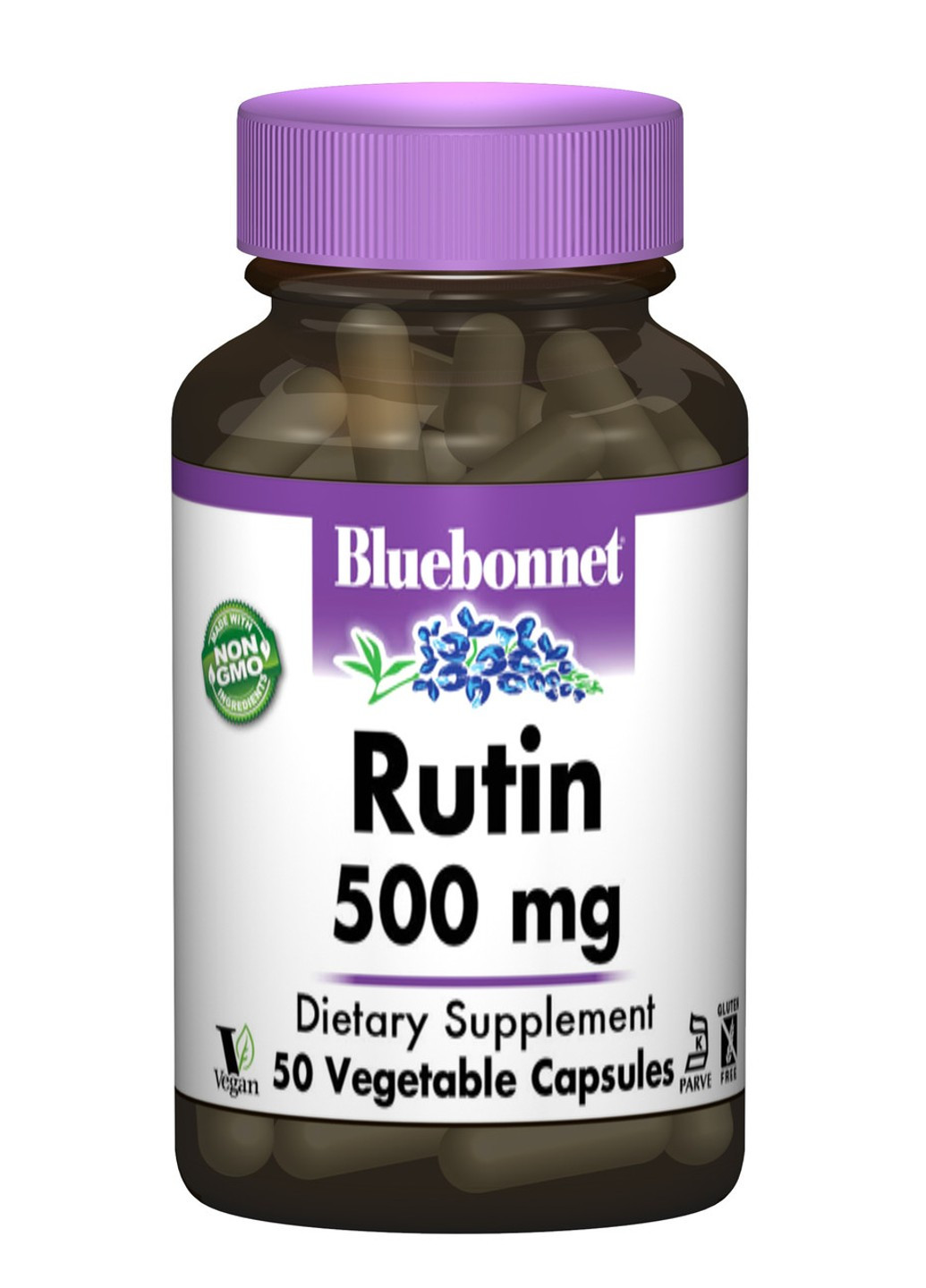 Рутин 500мг,, 50 гелевих капсул Bluebonnet Nutrition (255408162)