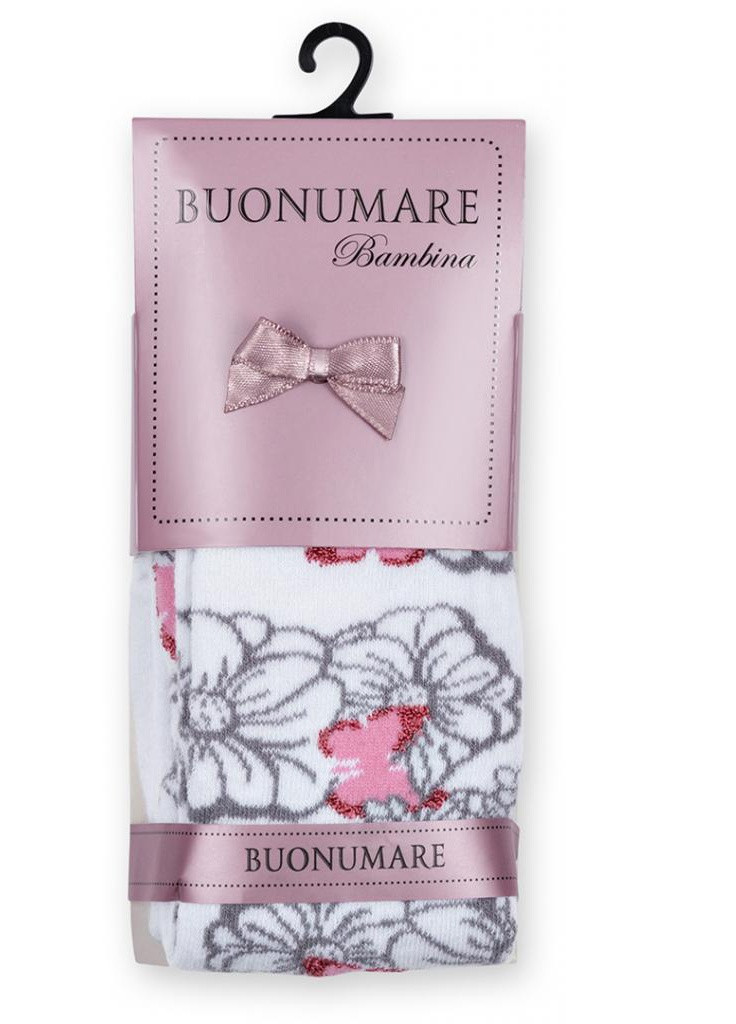 Колготки с серыми цветочками на белом фоне (M0C0301-0979-3G-gray white) BNM (202365450)