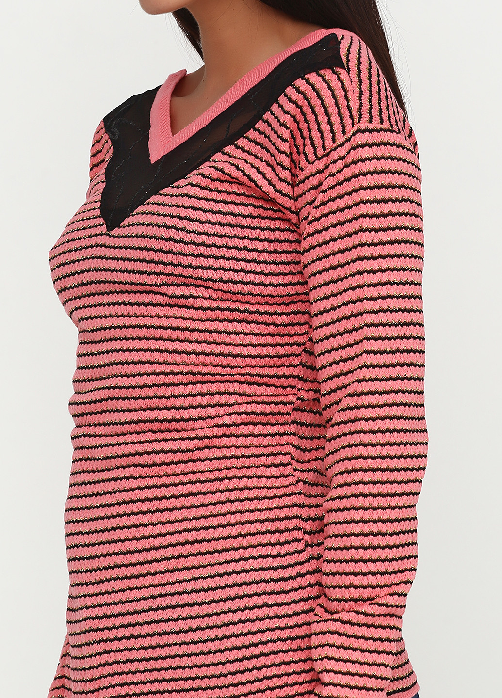 Рожевий демісезонний пуловер джемпер Sabotage
