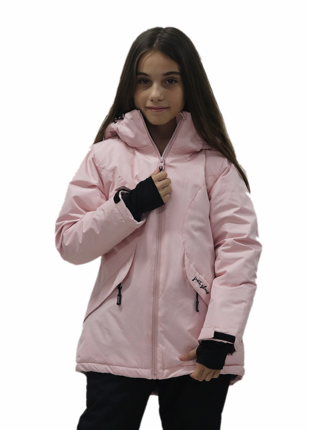 Рожева демісезонна куртка гірськолижна Just Play
