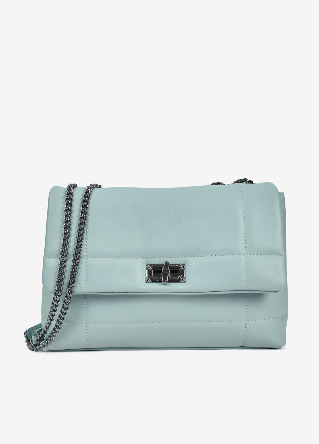 Сумка женская кожаная на цепочках кросс-боди средняя Сrossbody Nappa Regina Notte (253651129)