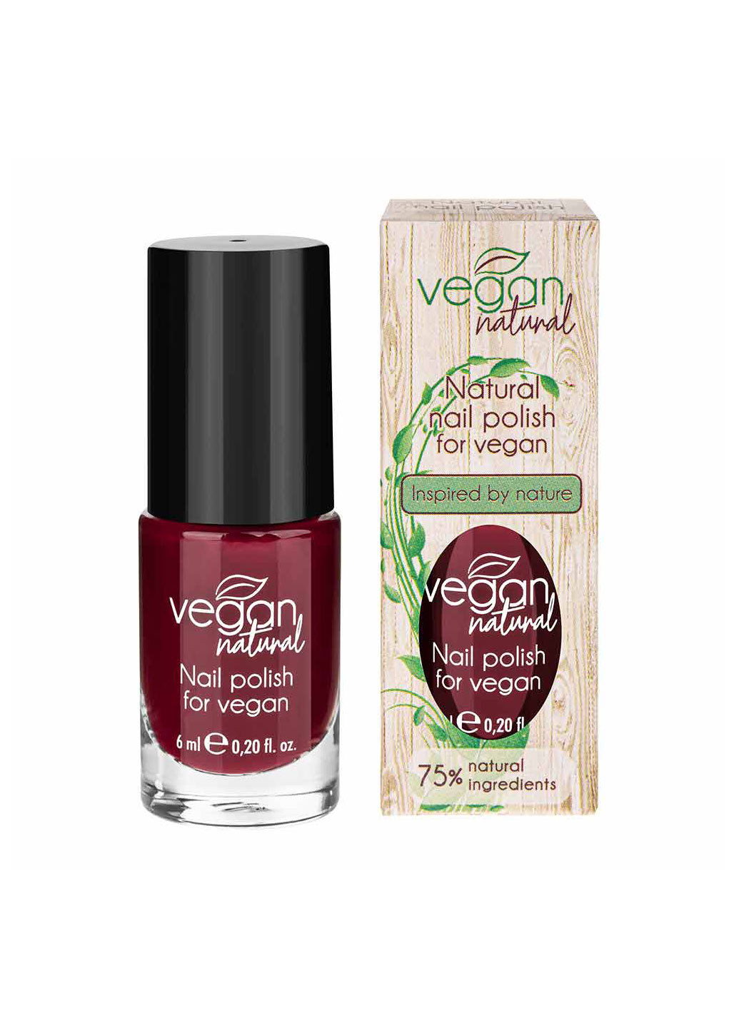 Лак для ногтей №11 бордовый Vegan Natural (215881473)
