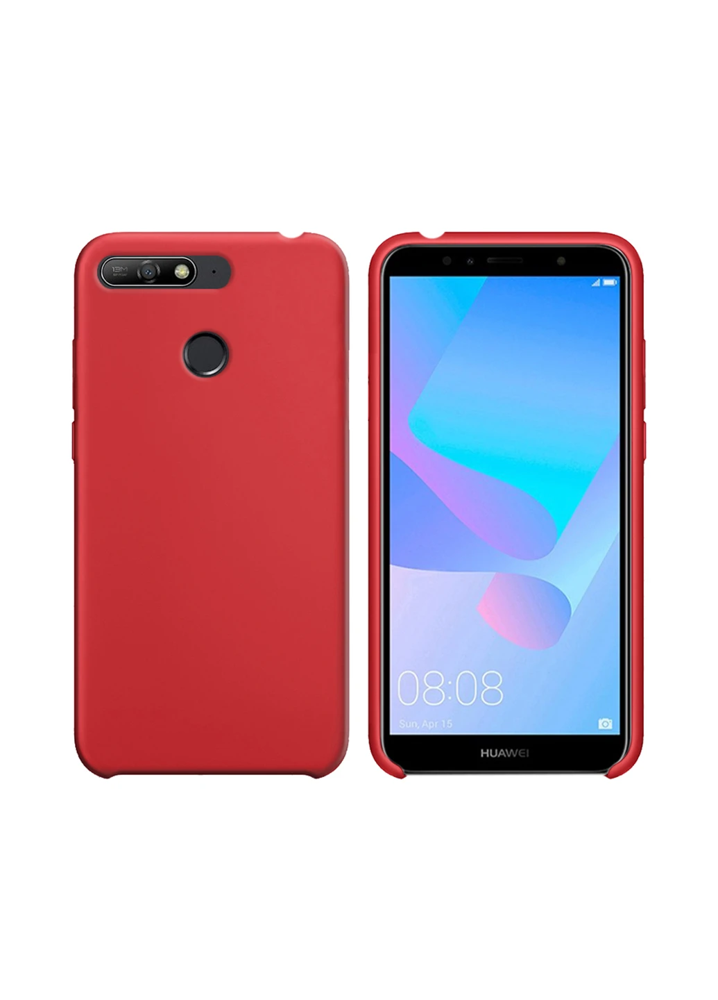 Чохол (Velvet) для Huawei Y6 2018 Prime (червоний) Intaleo для Huawei Y6 2018 Prime (красный) (131340143)