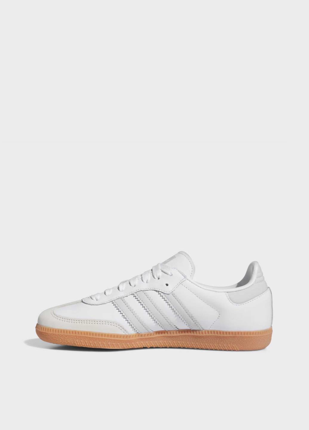 Кроссовки IE0877 adidas Samba OG White Halo Blue Gum белые демисезоны (317218287)