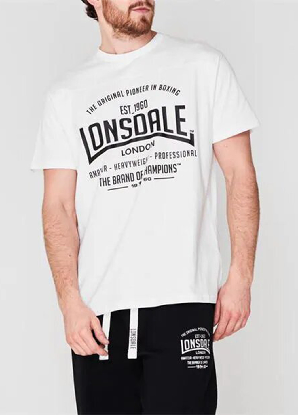 Біла футболка Lonsdale
