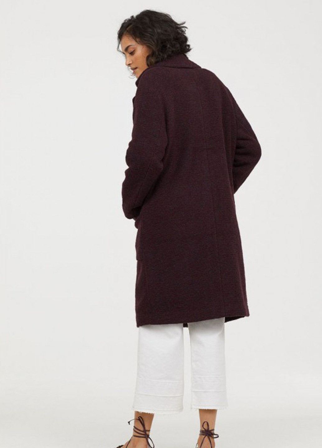 Темно-бирюзовое демисезонное Пальто однобортное H&M