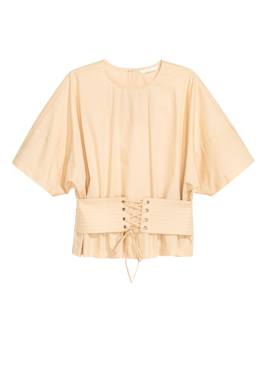 Светло-бежевая летняя блуза H&M