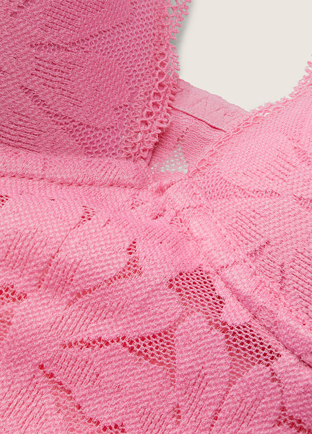 Рожевий бралетт бюстгальтер Victoria's Secret без кісточок поліамід
