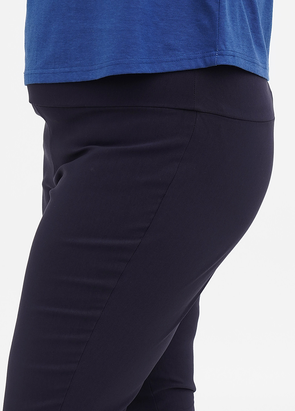 Темно-синие кэжуал демисезонные зауженные, укороченные брюки Long Island