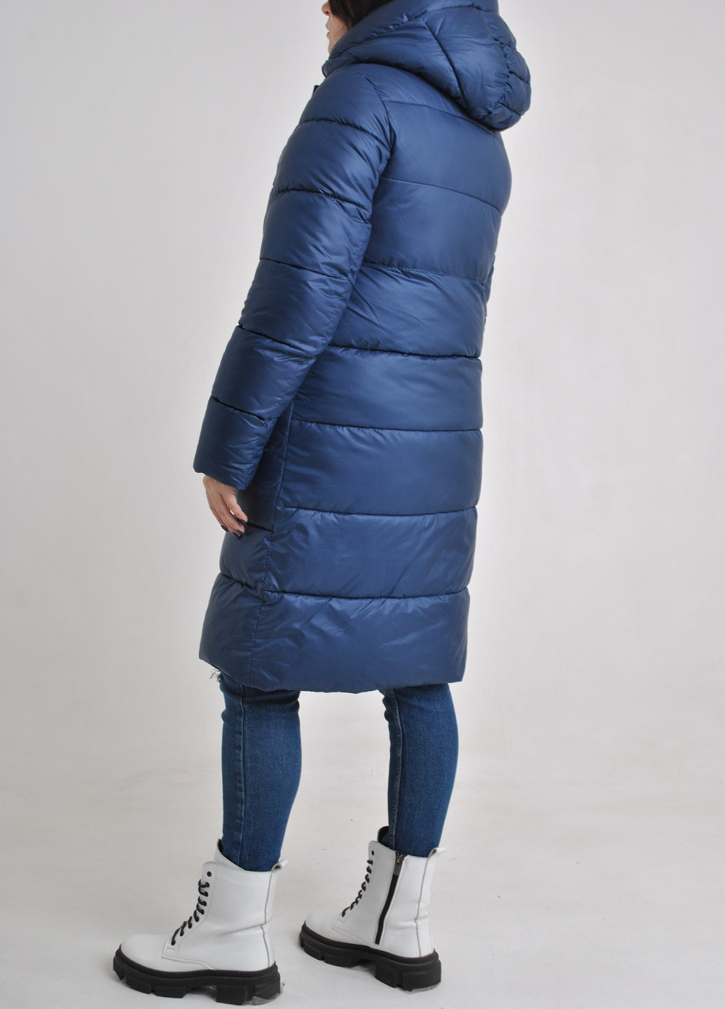 Синий зимний Пуховик Glam Panic