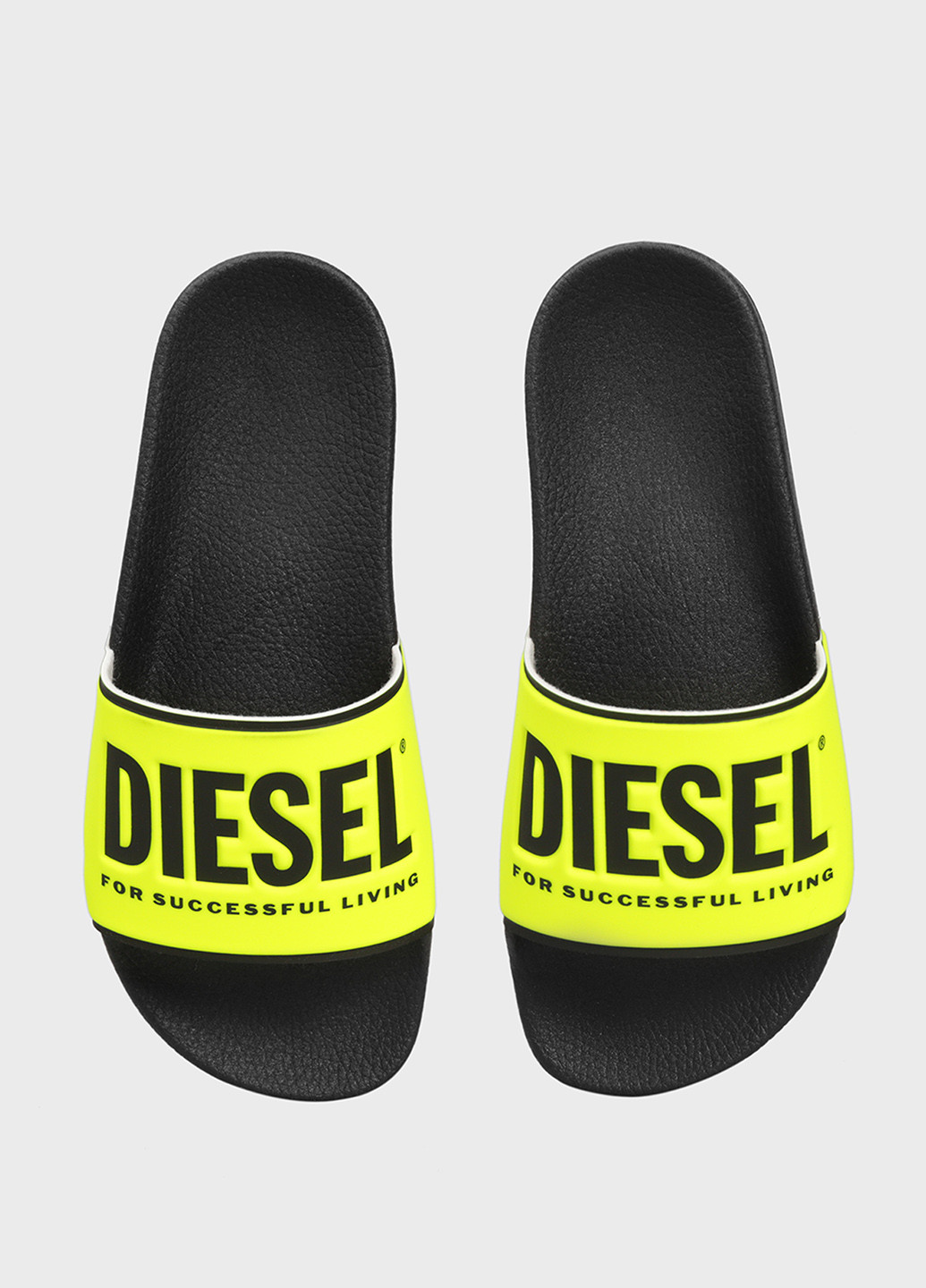 Желтые кэжуал шлепанцы Diesel