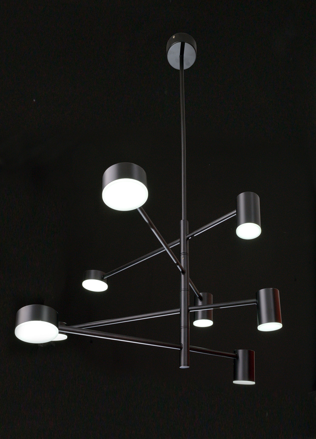 Світильник стельовий підвісний BR-01 631S/8 LED 56W WW+NW+CW BK Brille (251904435)