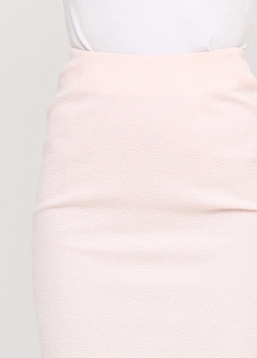 Светло-розовая кэжуал меланж юбка Olga Shyrai for PUBLIC&PRIVATE карандаш