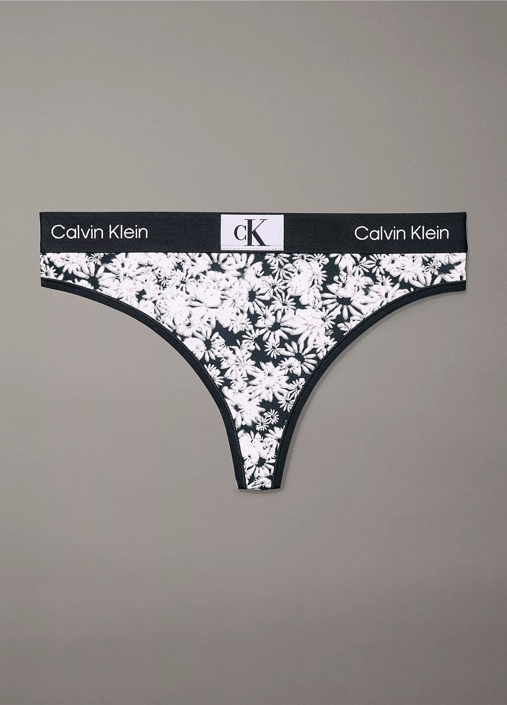 Чорно-білий демісезонний комплект (бюстгальтер, трусики) Calvin Klein