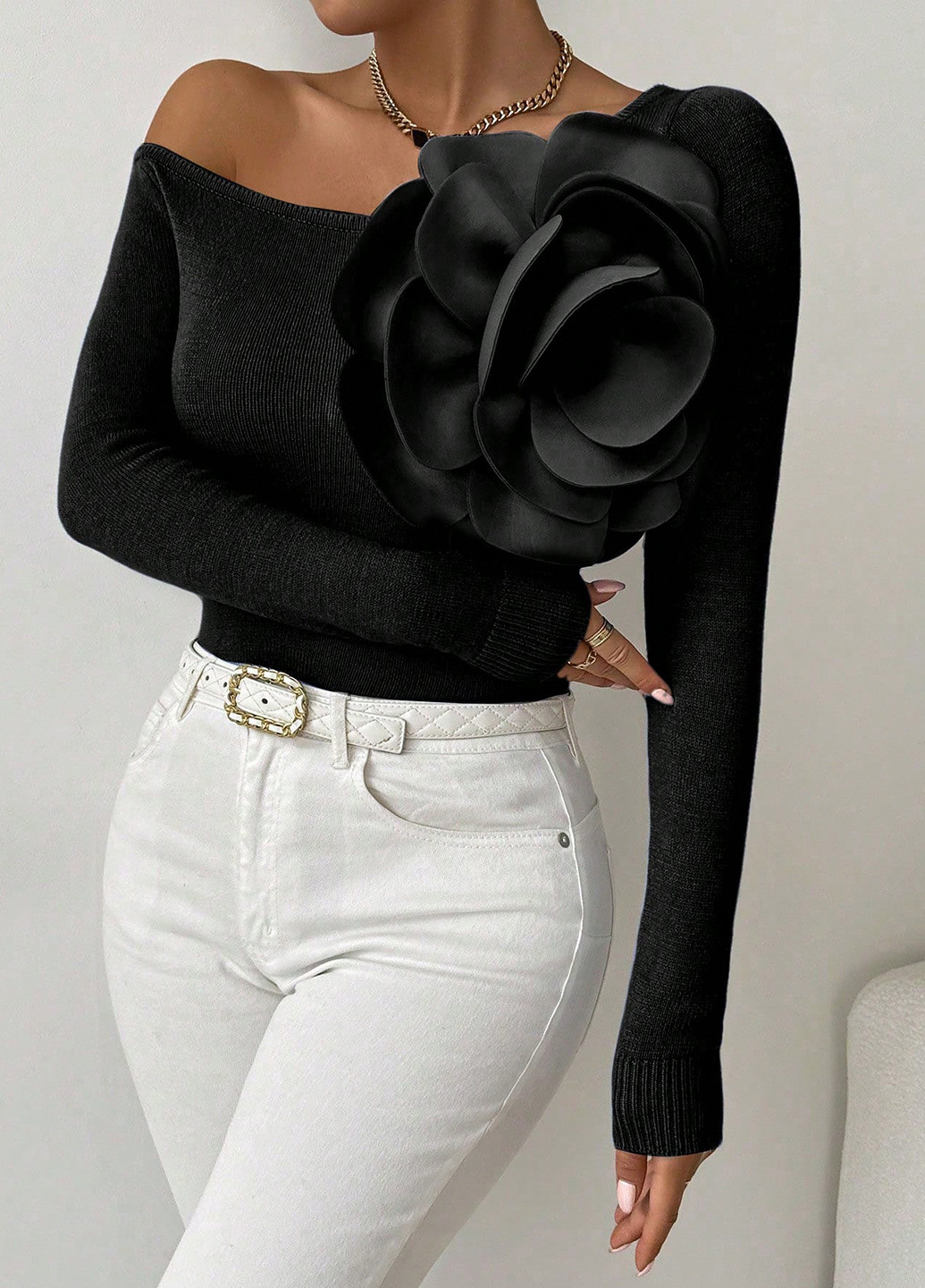 Чорний демісезонний джемпер джемпер SHEIN