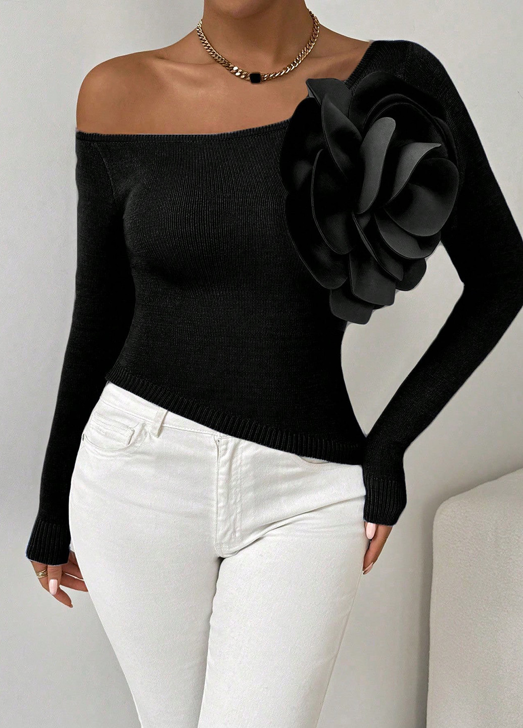 Чорний демісезонний джемпер джемпер SHEIN