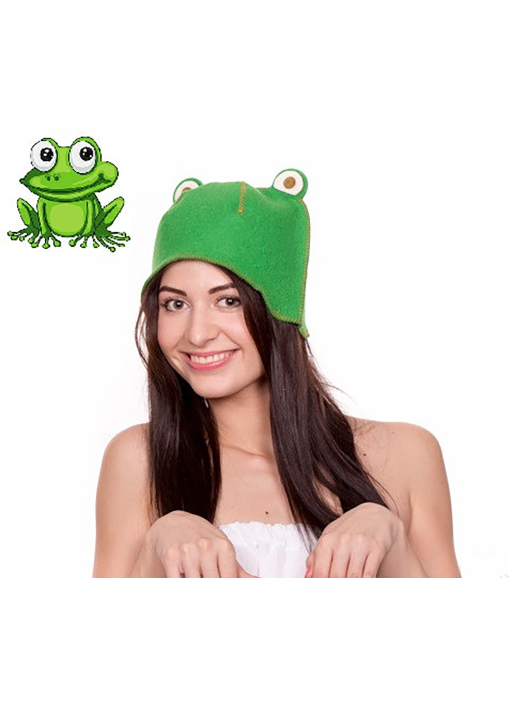 Шапка для сауни "Лягушка" Luxyart (252261856)