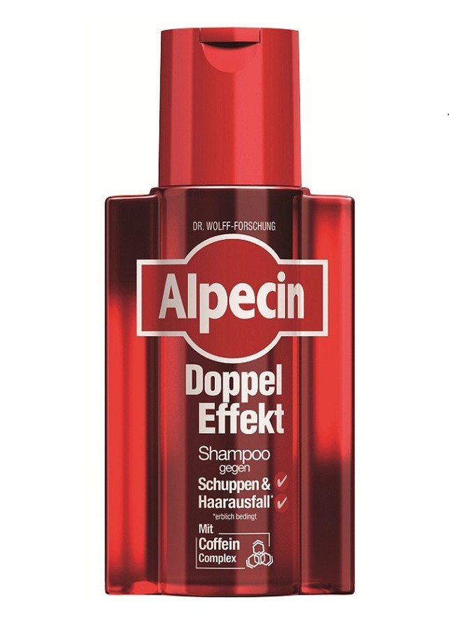 Шампунь от перхоти и выпадения волос двойного действия 200 мл Double Effect Alpecin hair energizer (254885370)