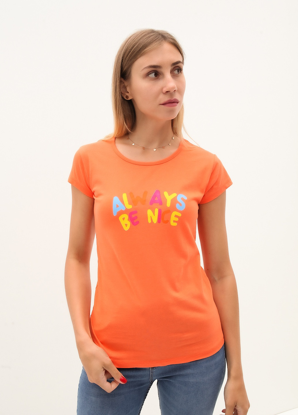 Помаранчева літня футболка Poncik