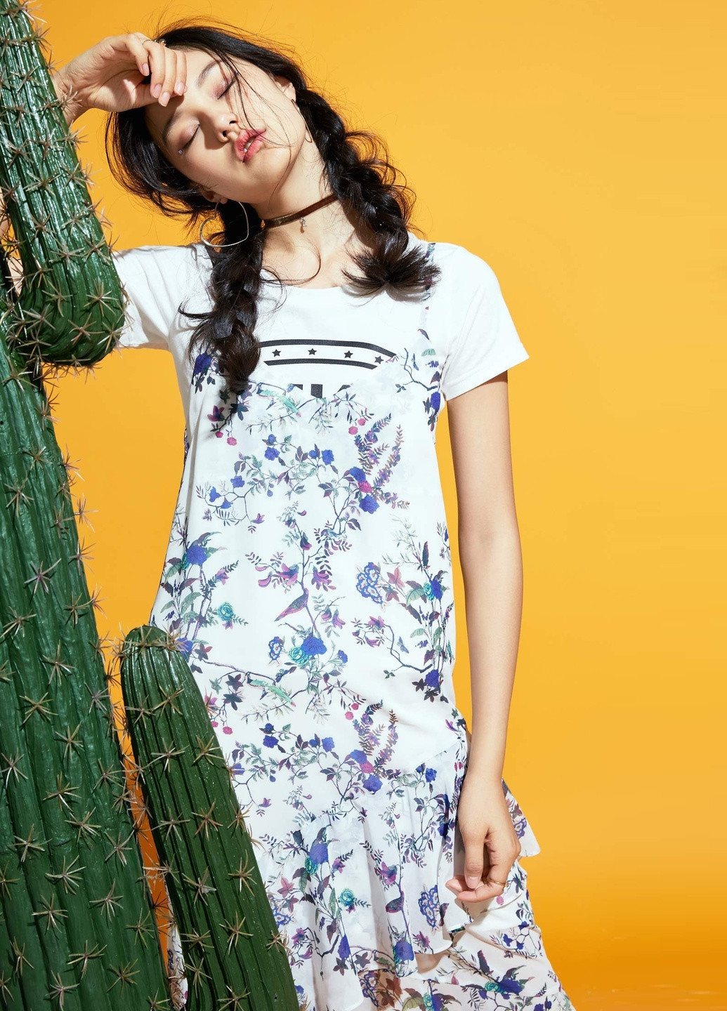 Комбінована сукня Only