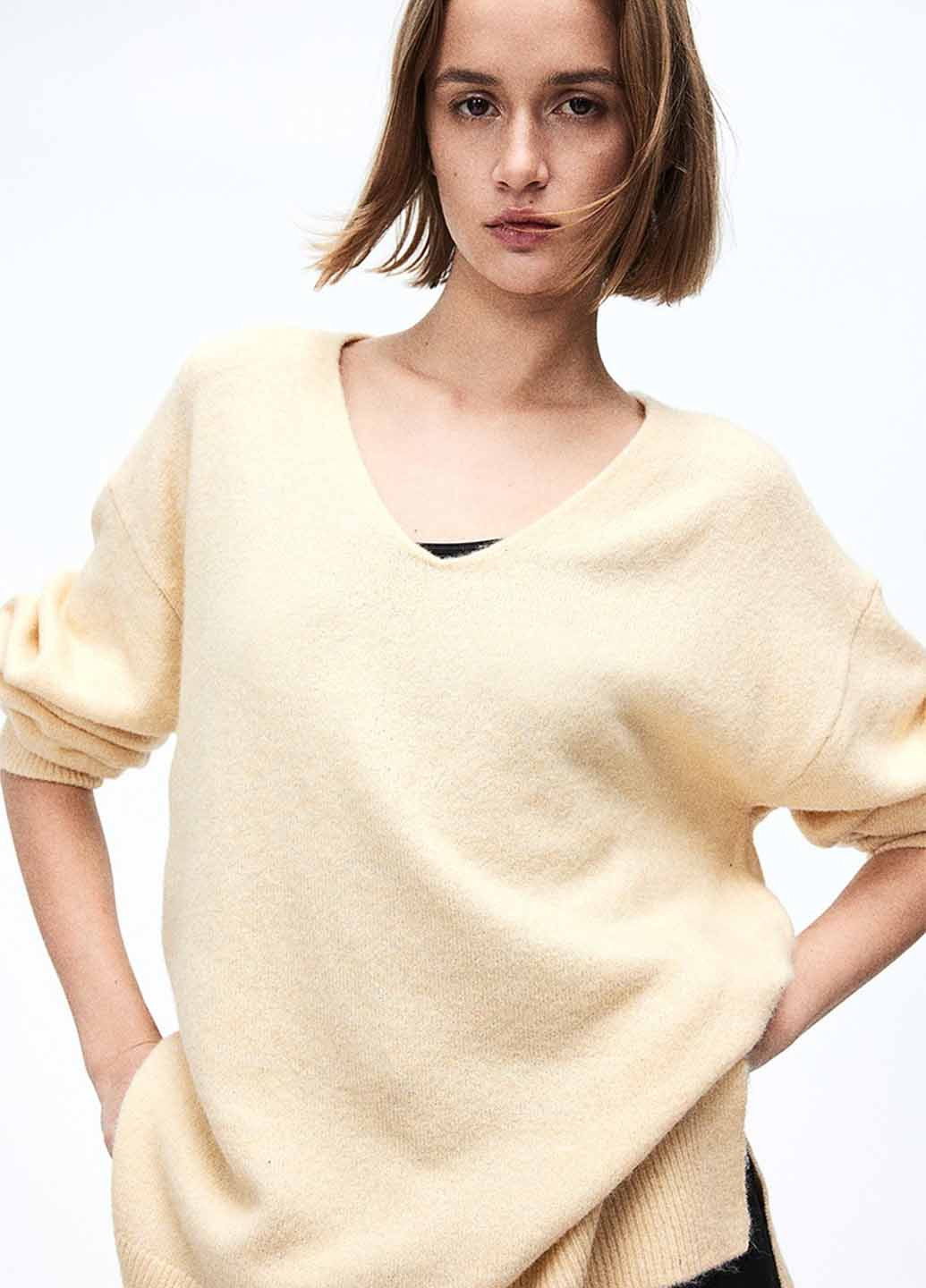 Айворі демісезонний пуловер пуловер H&M