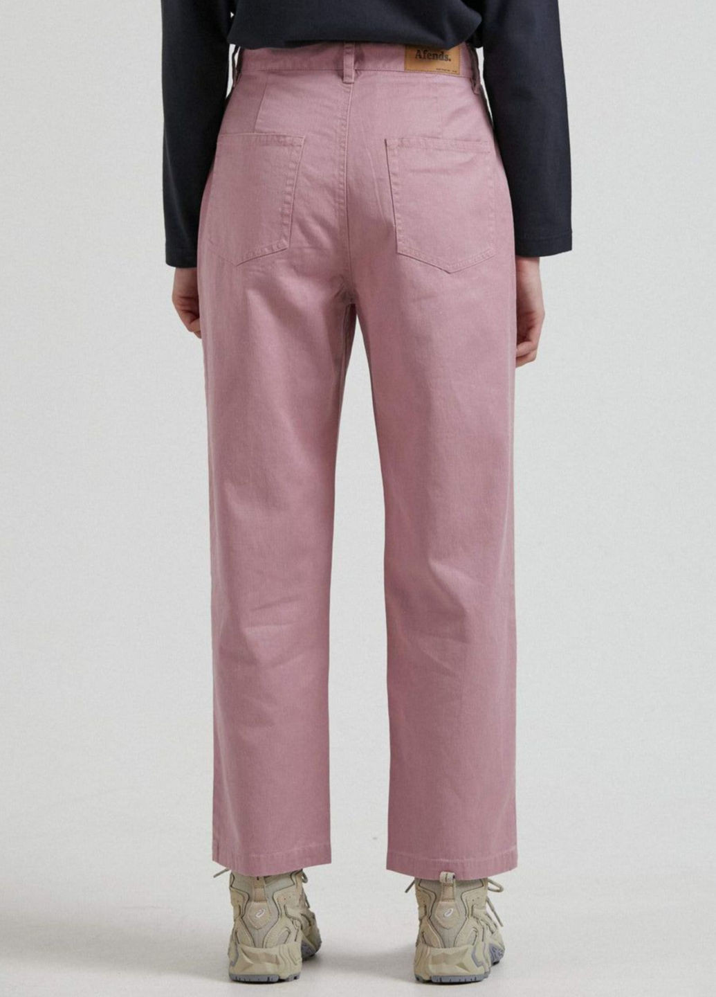 Розово-лиловые кэжуал демисезонные прямые брюки Afends