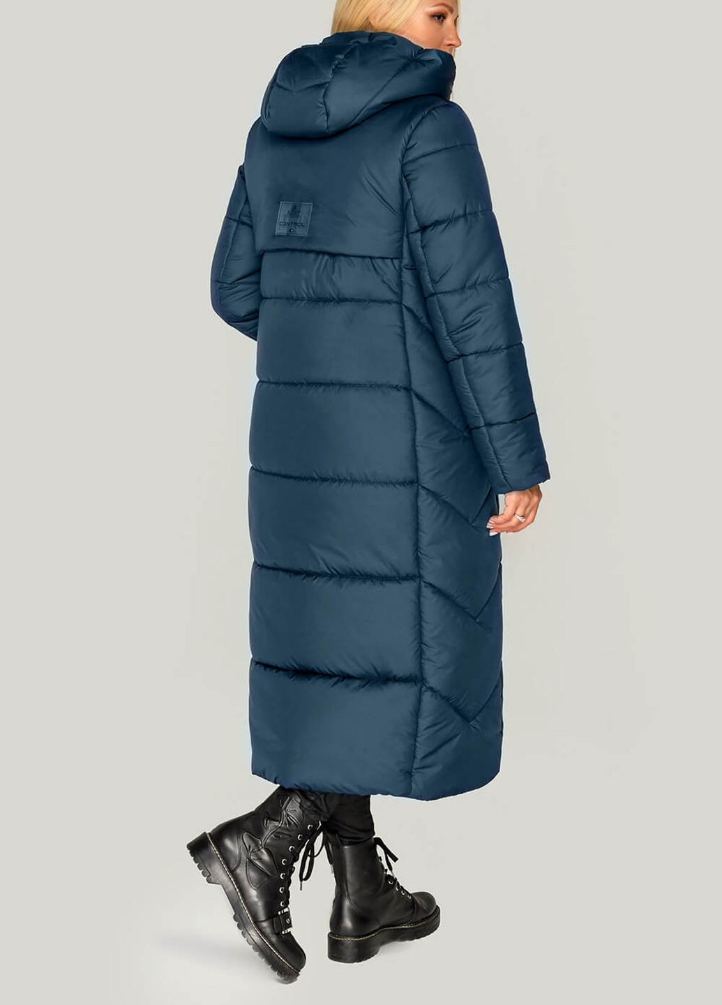Бірюзова зимня куртка-пальто сандра MioRichi