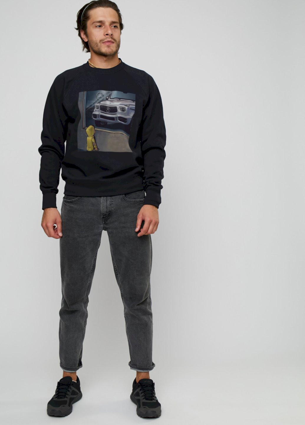 Черный свитшот мужской YAPPI (198688868)