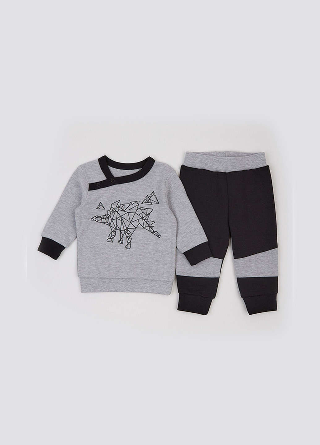 Сірий демісезонний костюм (світшот, штани) брючний Ляля