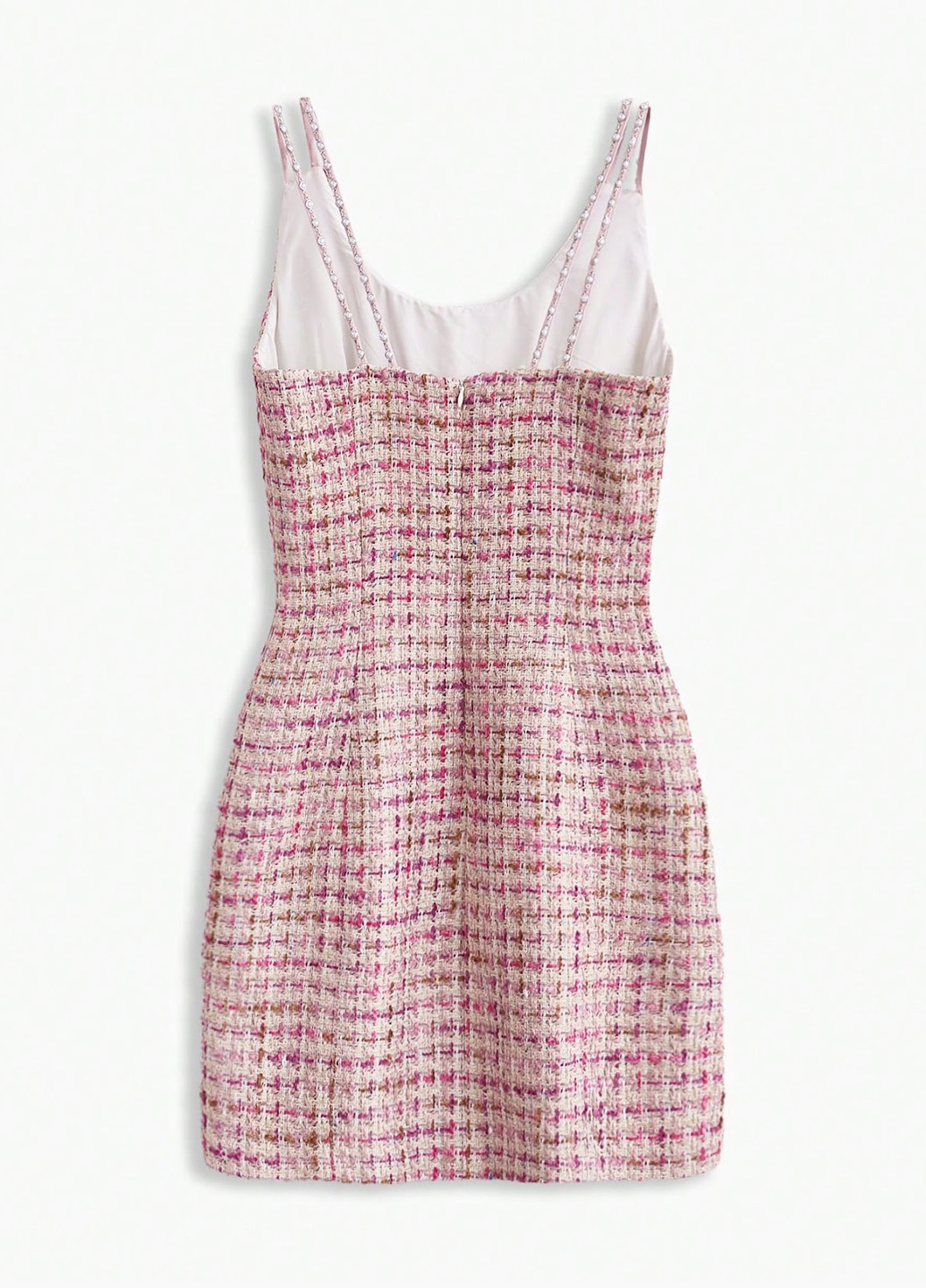 Рожева кежуал сукня SHEIN в клітинку