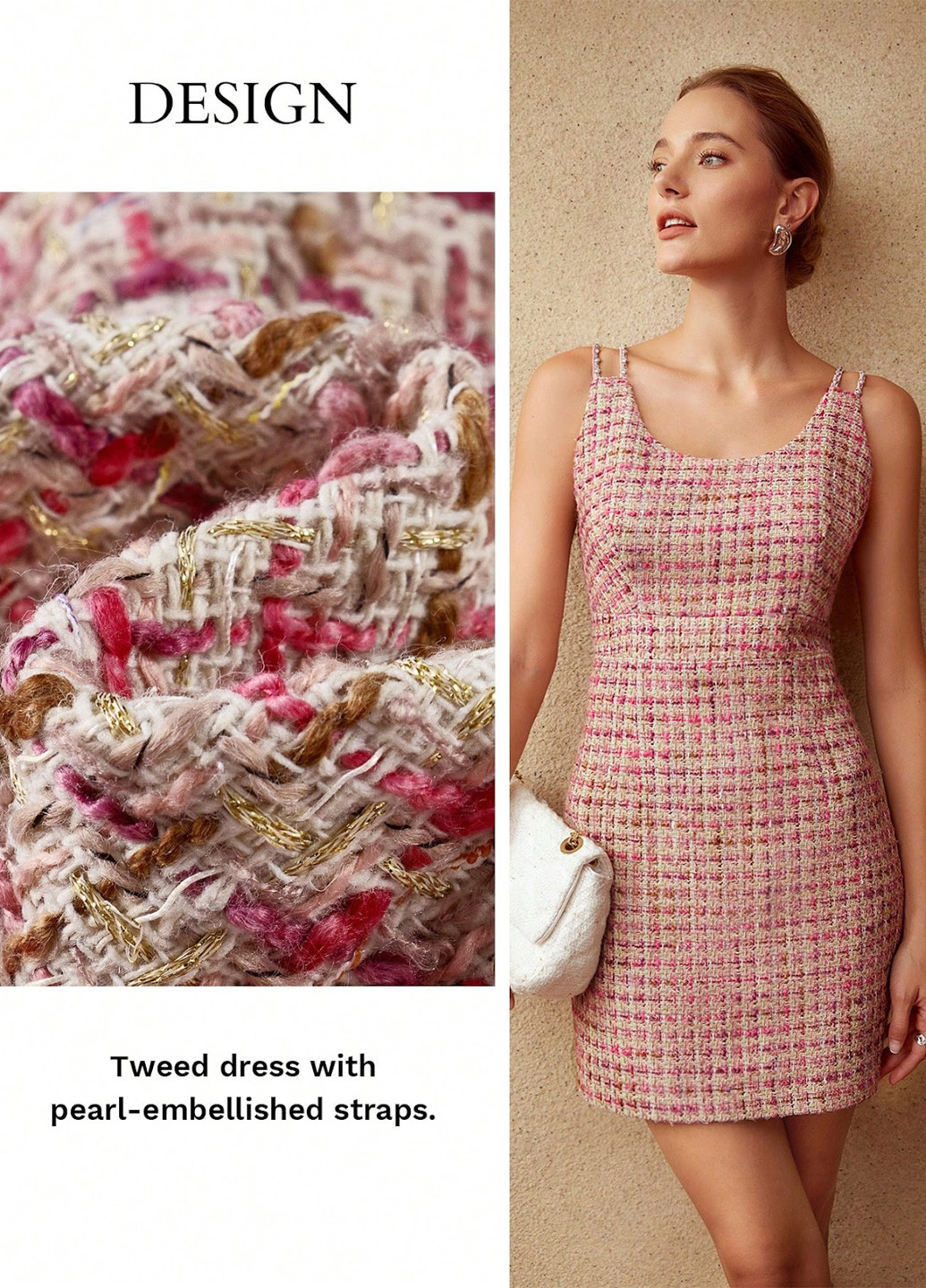 Рожева кежуал сукня SHEIN в клітинку