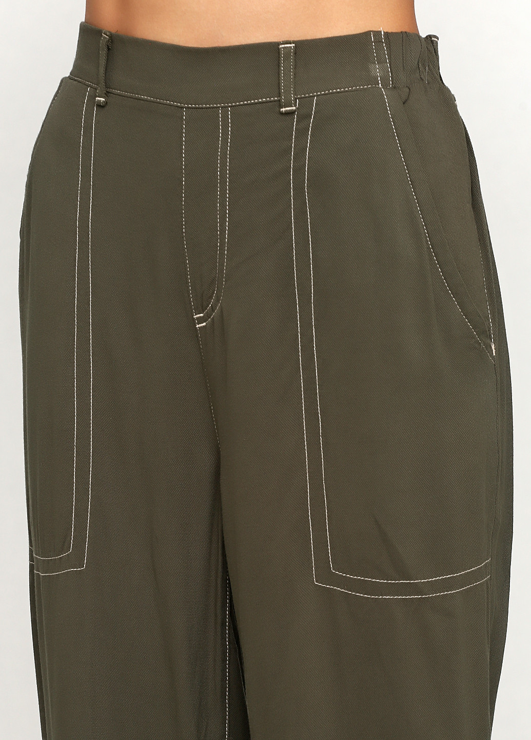 Зеленые кэжуал летние прямые брюки C&A