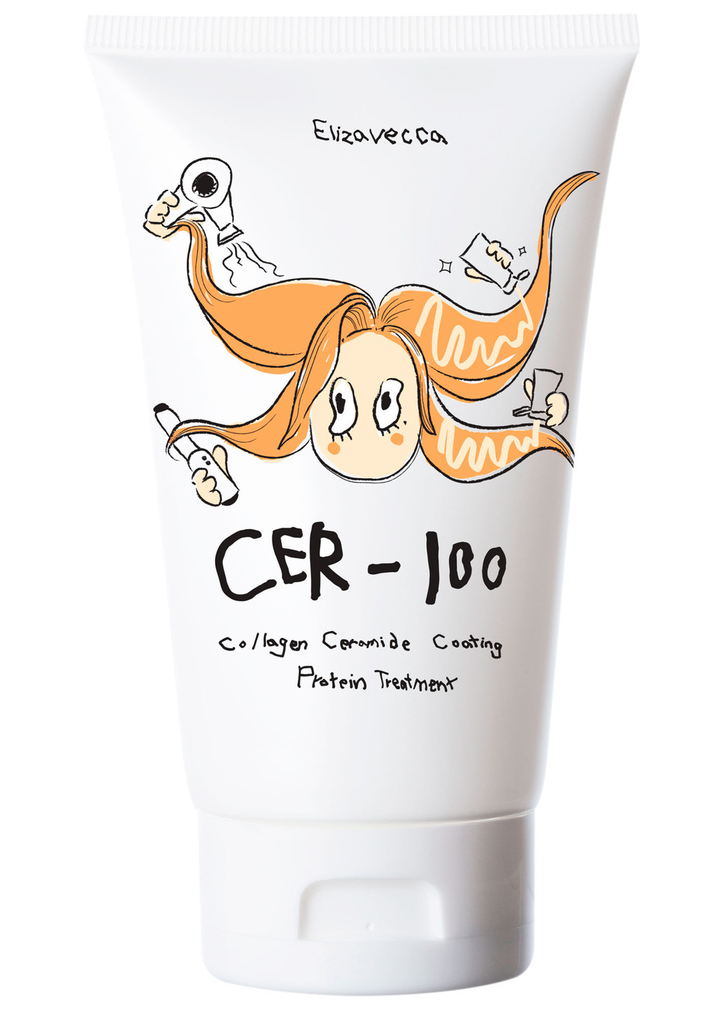 Восстанавливающая маска для волос Cer-100 Milky Piggy Collagen Ceramide Coating Protein T 100 мл Elizavecca (190303398)