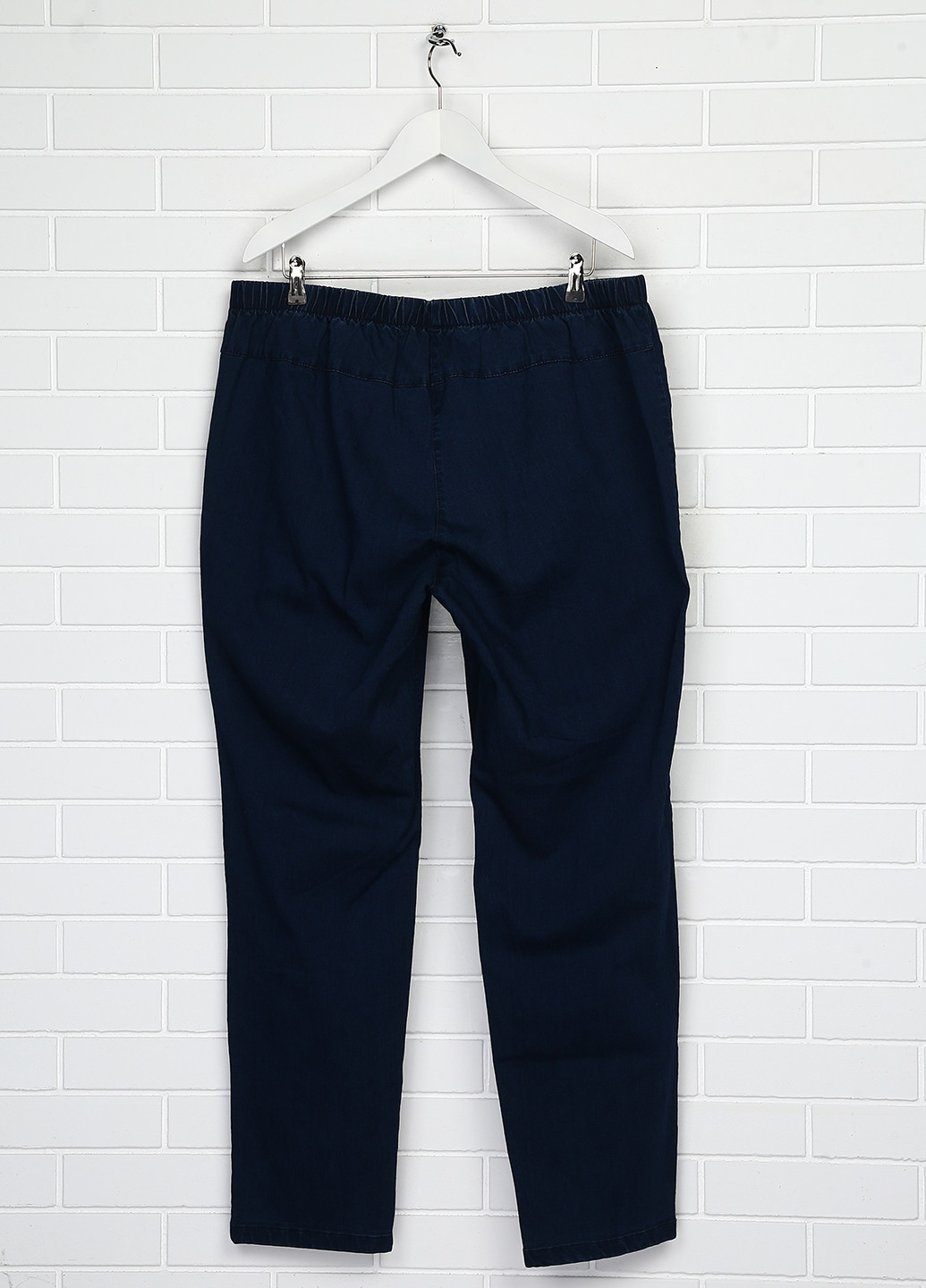 Темно-синие кэжуал демисезонные прямые брюки Ciso