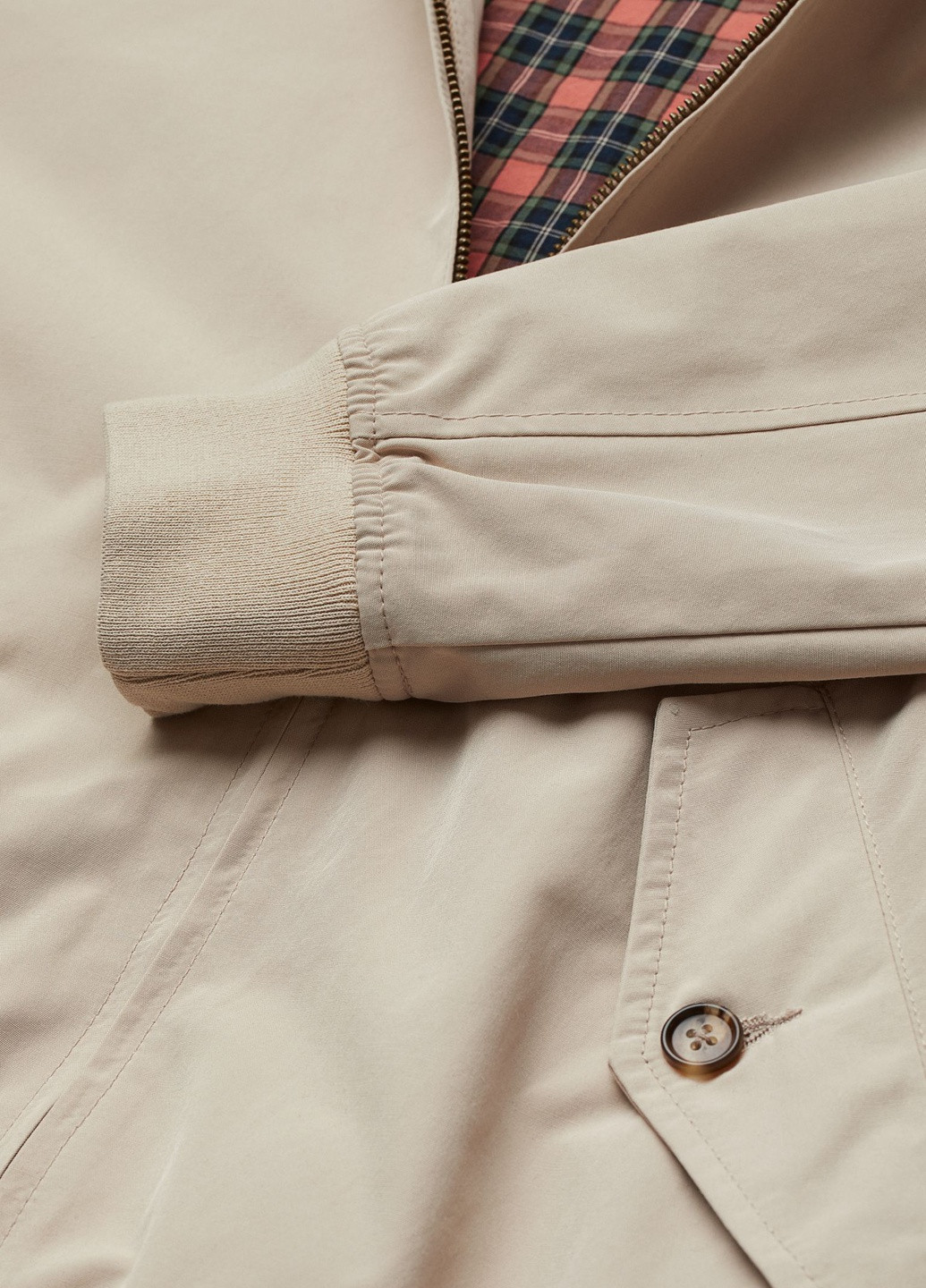 Светло-бежевая демисезонная куртка H&M