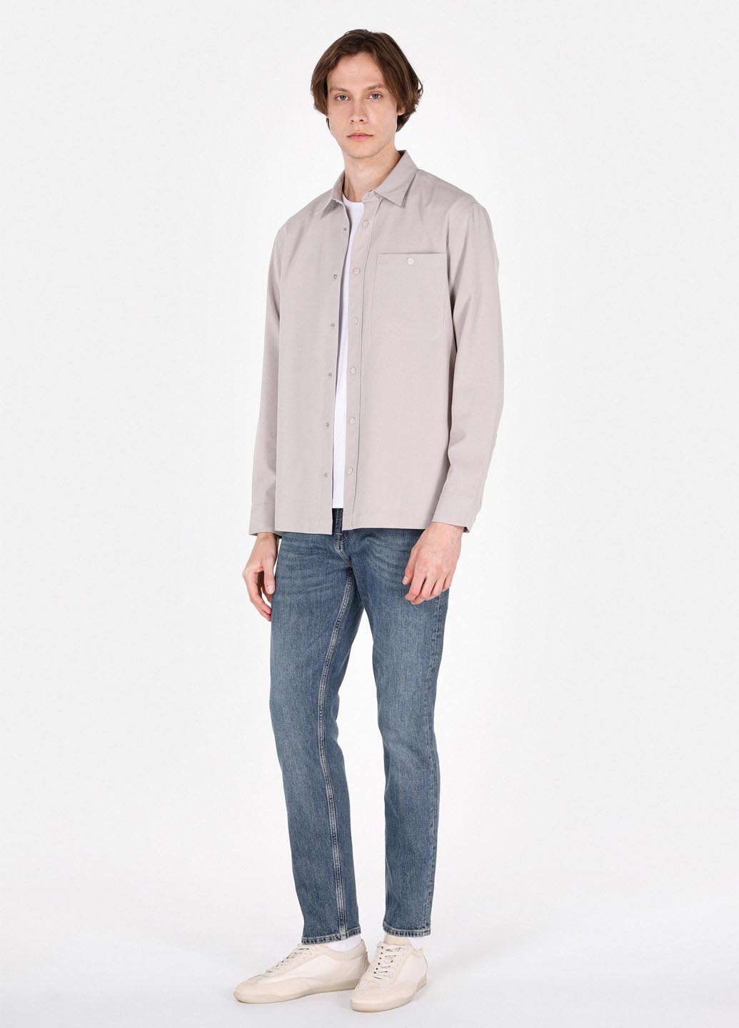 Светло-синие летние регюлар фит джинсы Colin's