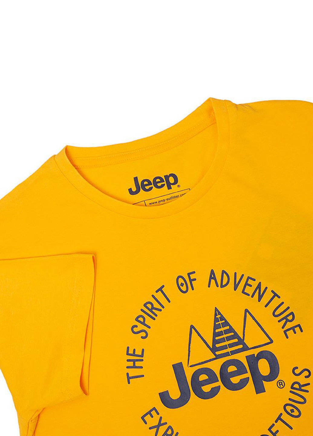 Желтая футболка t-shirt spirit of adventure o102587-y249 Jeep T-SHIRT The spirit of Adventure