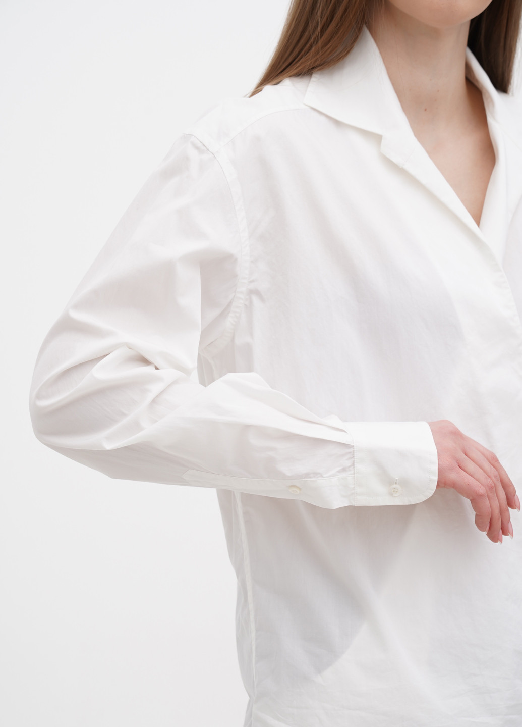 Белая демисезонная блуза на запах Ralph Lauren