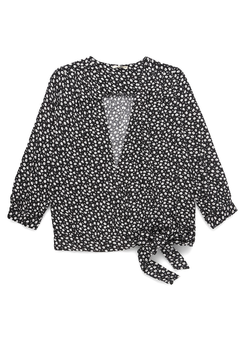 Чёрная блуза на запах LTB