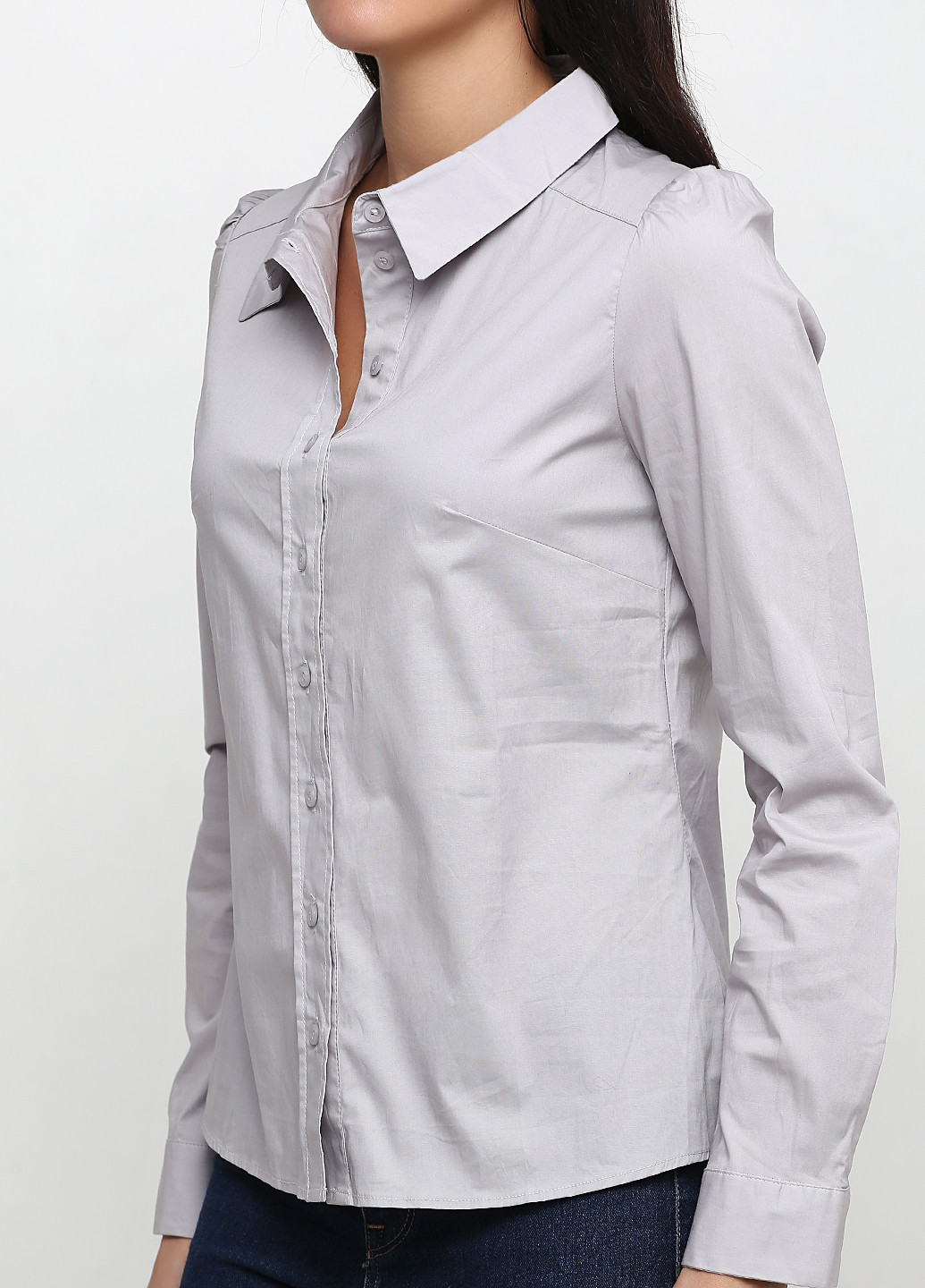 Светло-серая демисезонная блуза Kookai