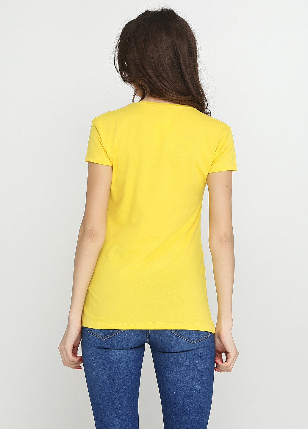 Желтая летняя футболка Buse