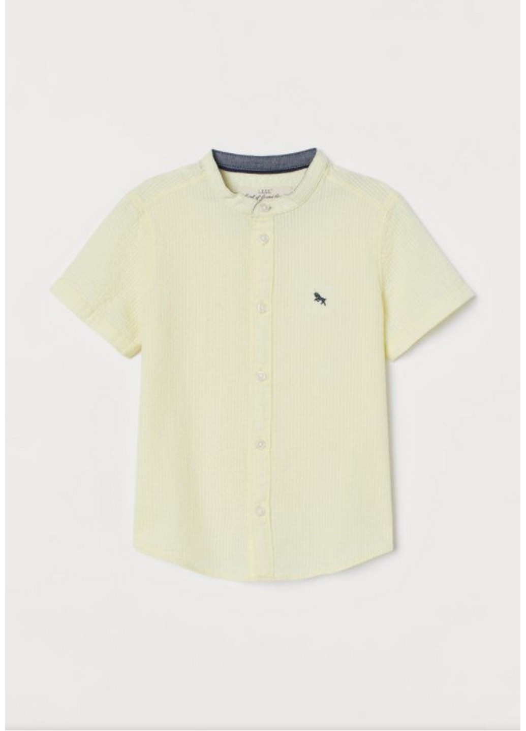 Желтая кэжуал рубашка H&M