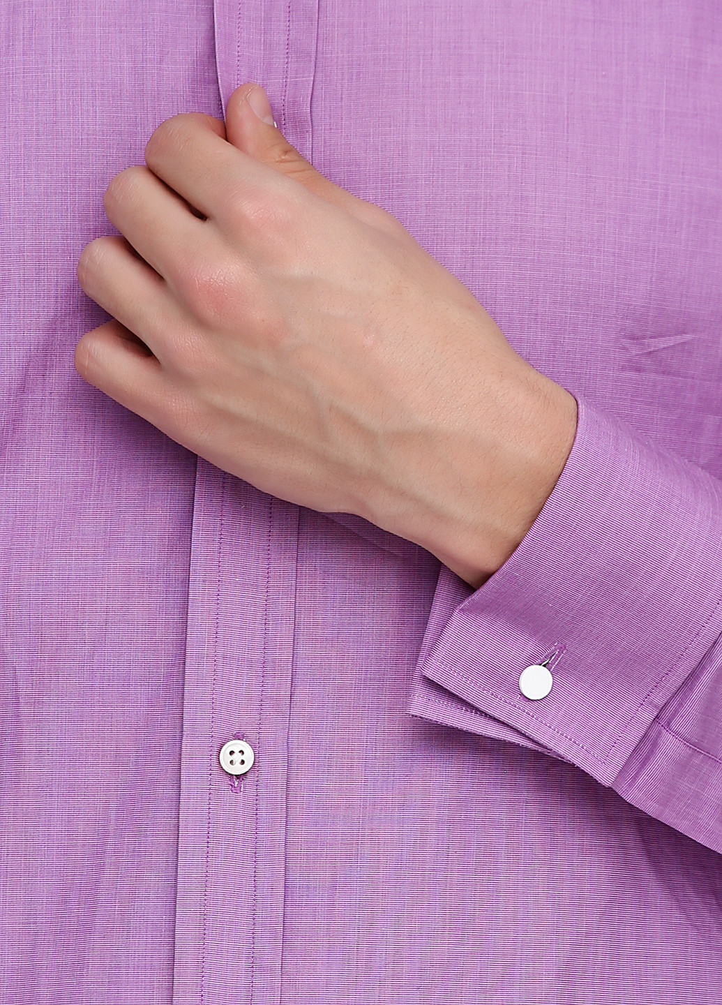 Сиреневая кэжуал рубашка однотонная Ralph Lauren с длинным рукавом