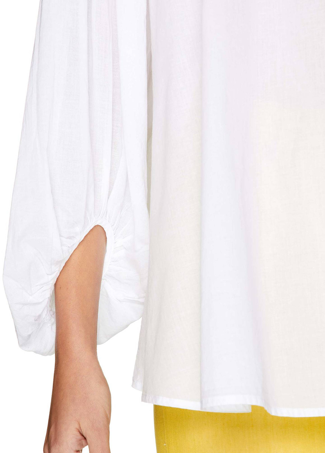 Біла демісезонна блуза з довгим рукавом United Colors of Benetton