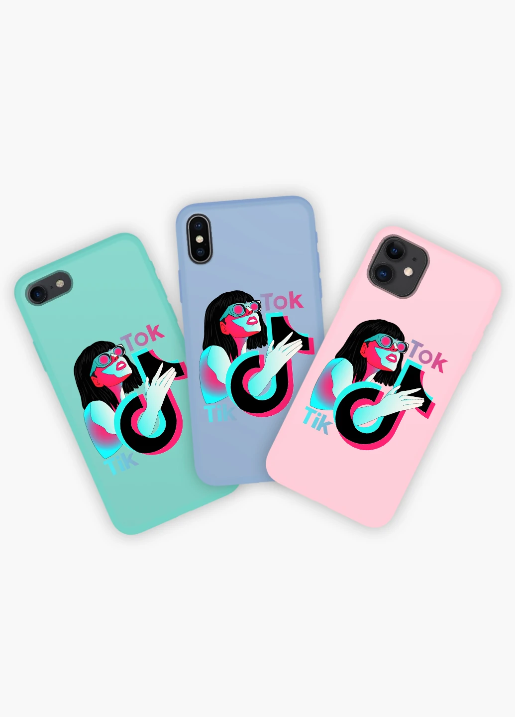 Чехол силиконовый Apple Iphone 11 ТикТок (TikTok) (9230-1647) MobiPrint (219535995)