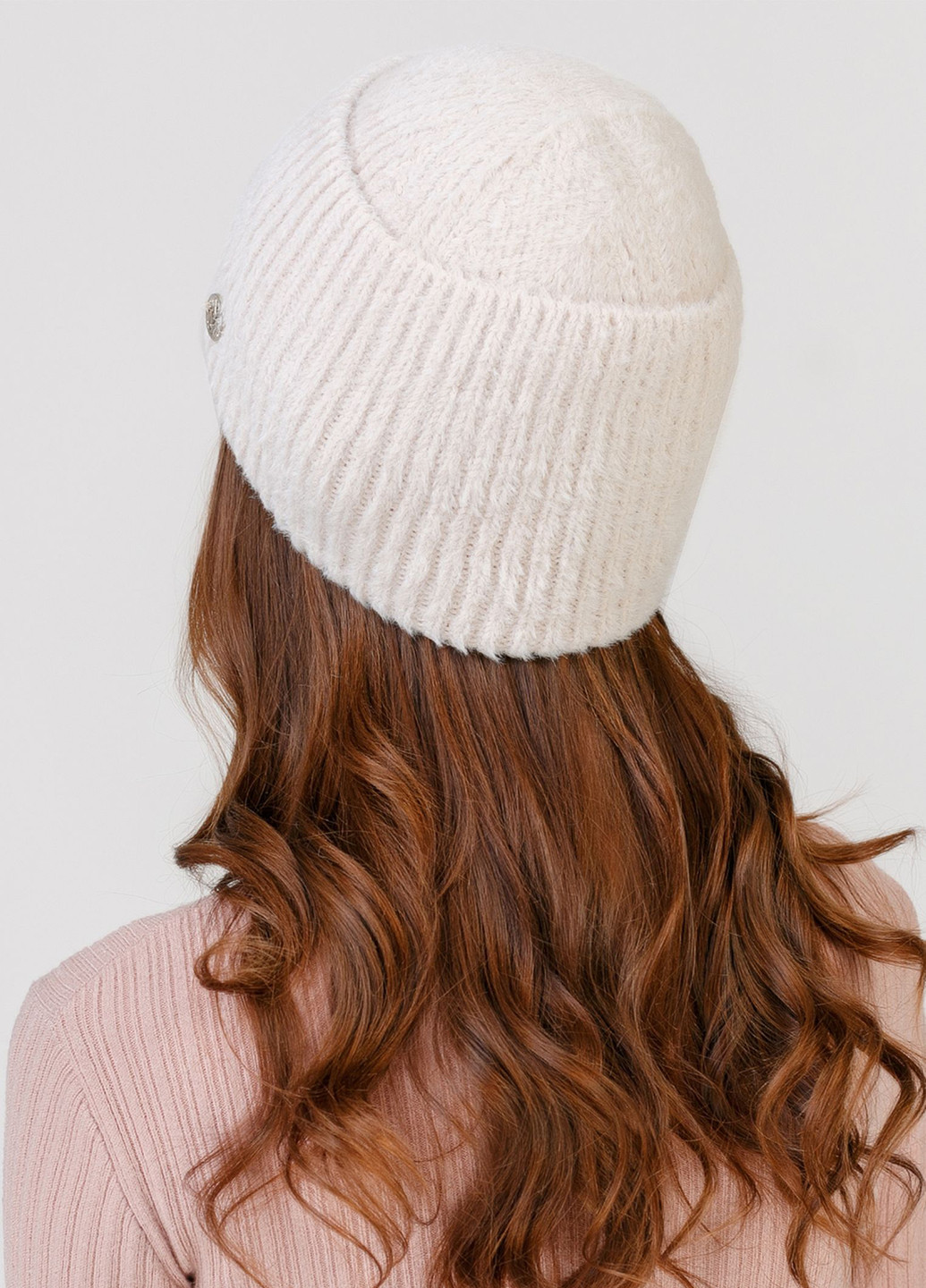Ангноровая зимняя теплая женская шапка без подкладки 330244 Merlini (254281123)
