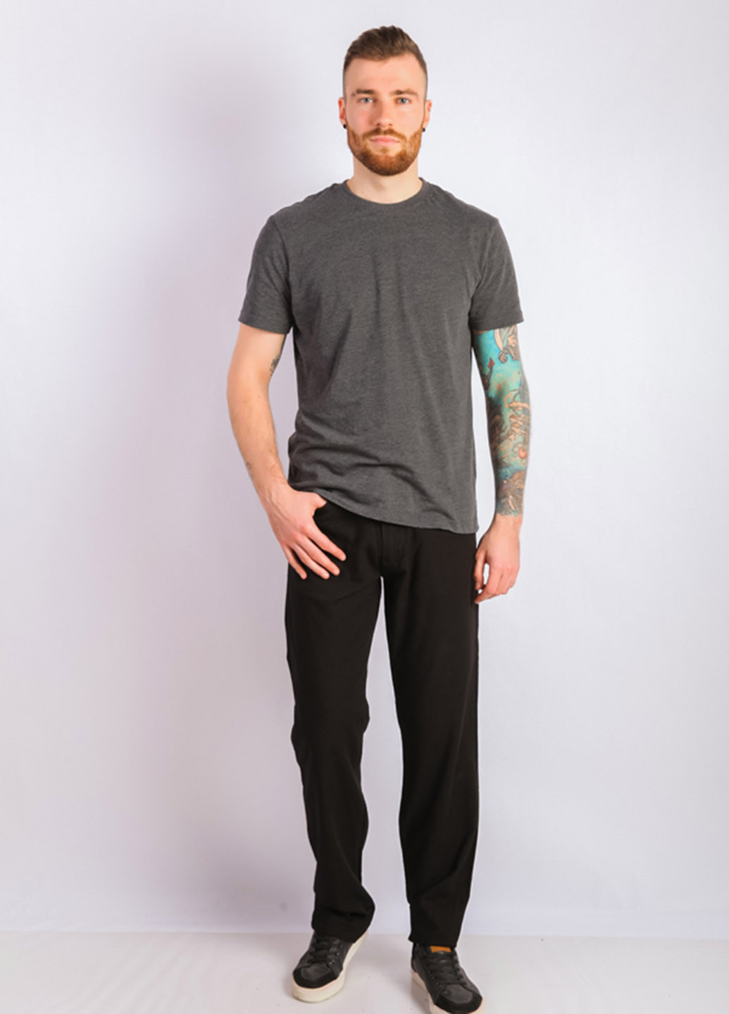 Черные кэжуал демисезонные зауженные брюки Time of Style
