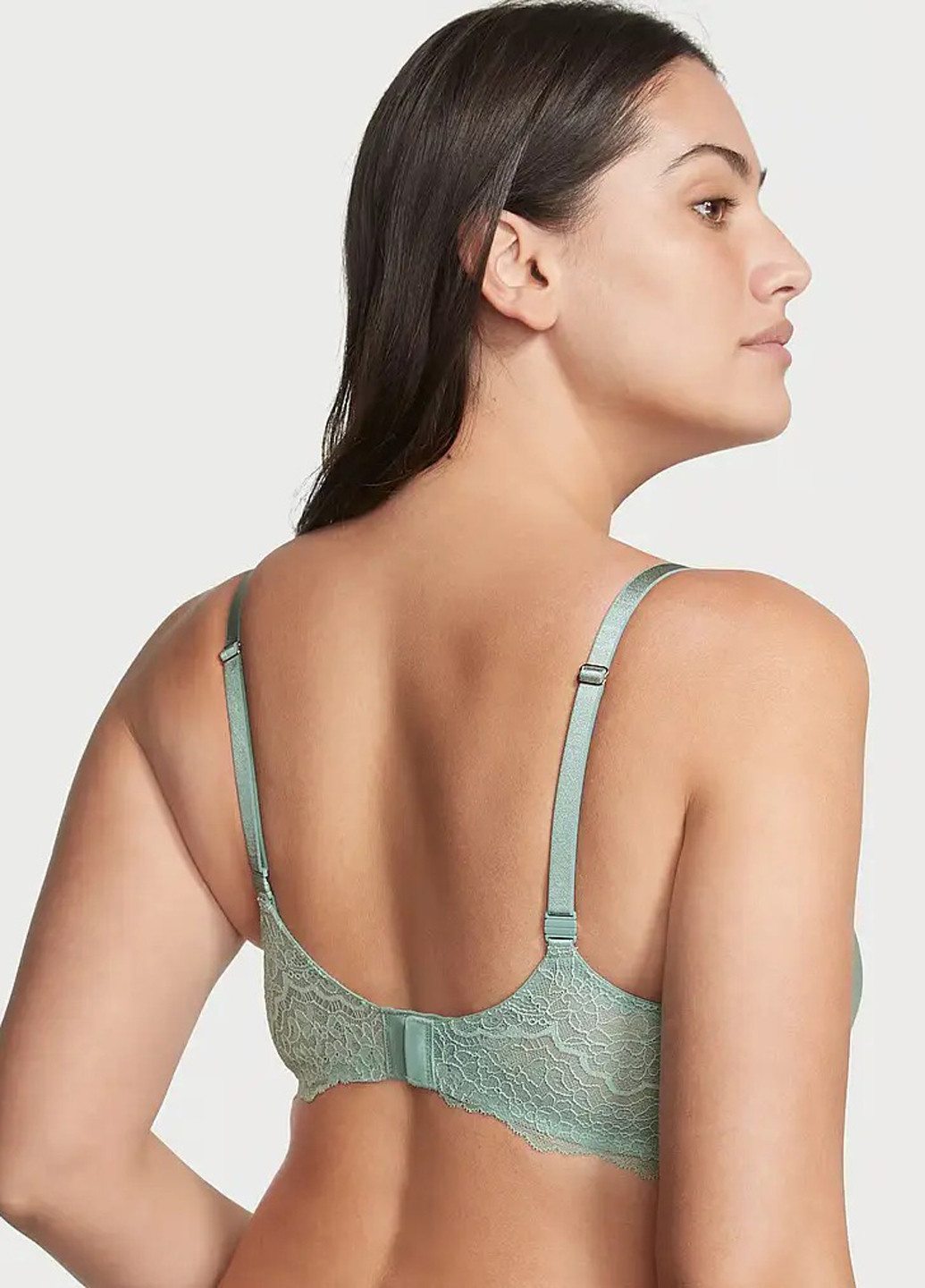 Мятный балконет бюстгальтер Victoria's Secret без косточек полиамид
