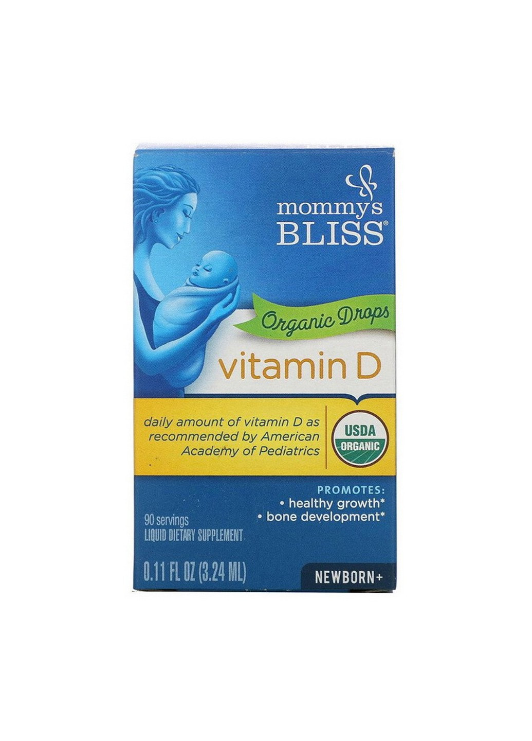 Витамин D Vitamin D organic drops 3,24 мл Mommy's Bliss (255410222)