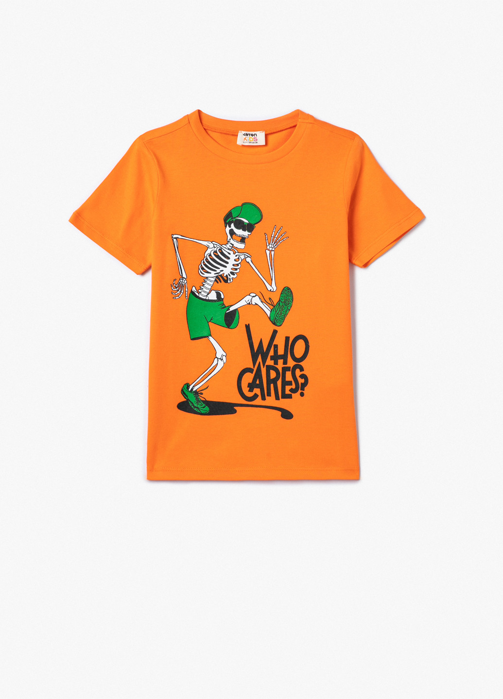 Оранжевая летняя футболка KOTON